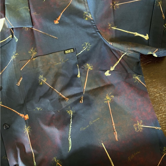 RSVLTS Harry Potter Wand 3X Womens Button up - Picture 2 of 3